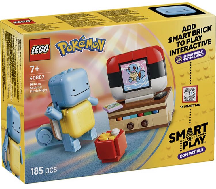 LEGO Pokemon Smart Play 40887 Metamorph Carapuce Soiree Cinema
