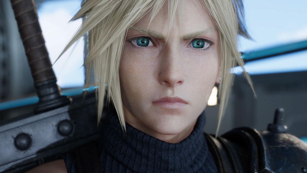 Gros plan sur le visage de Cloud dans FF7 Revelation. Gros plan sur le visage de Cloud dans FF7 Revelation.