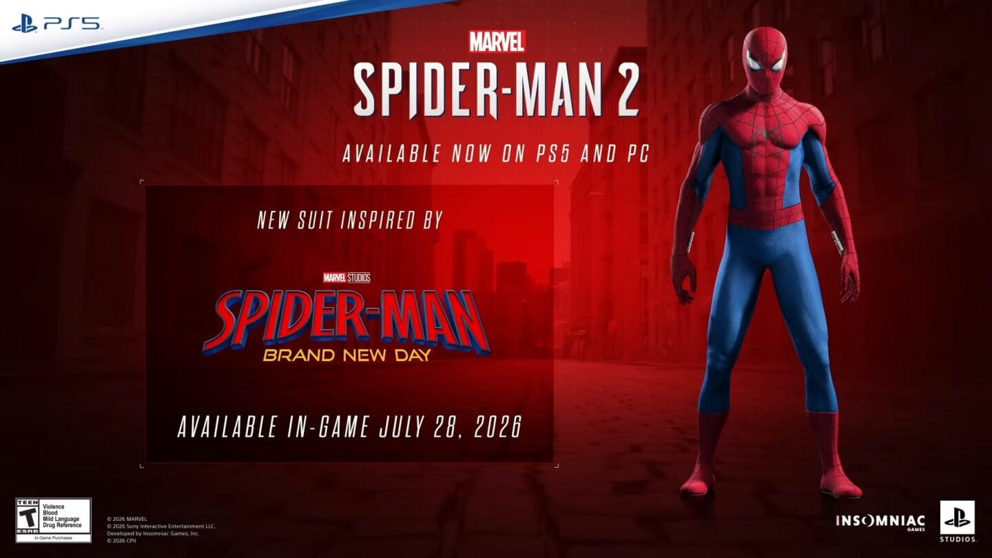 Marvels spider-man 2 offre un skin brand new day.