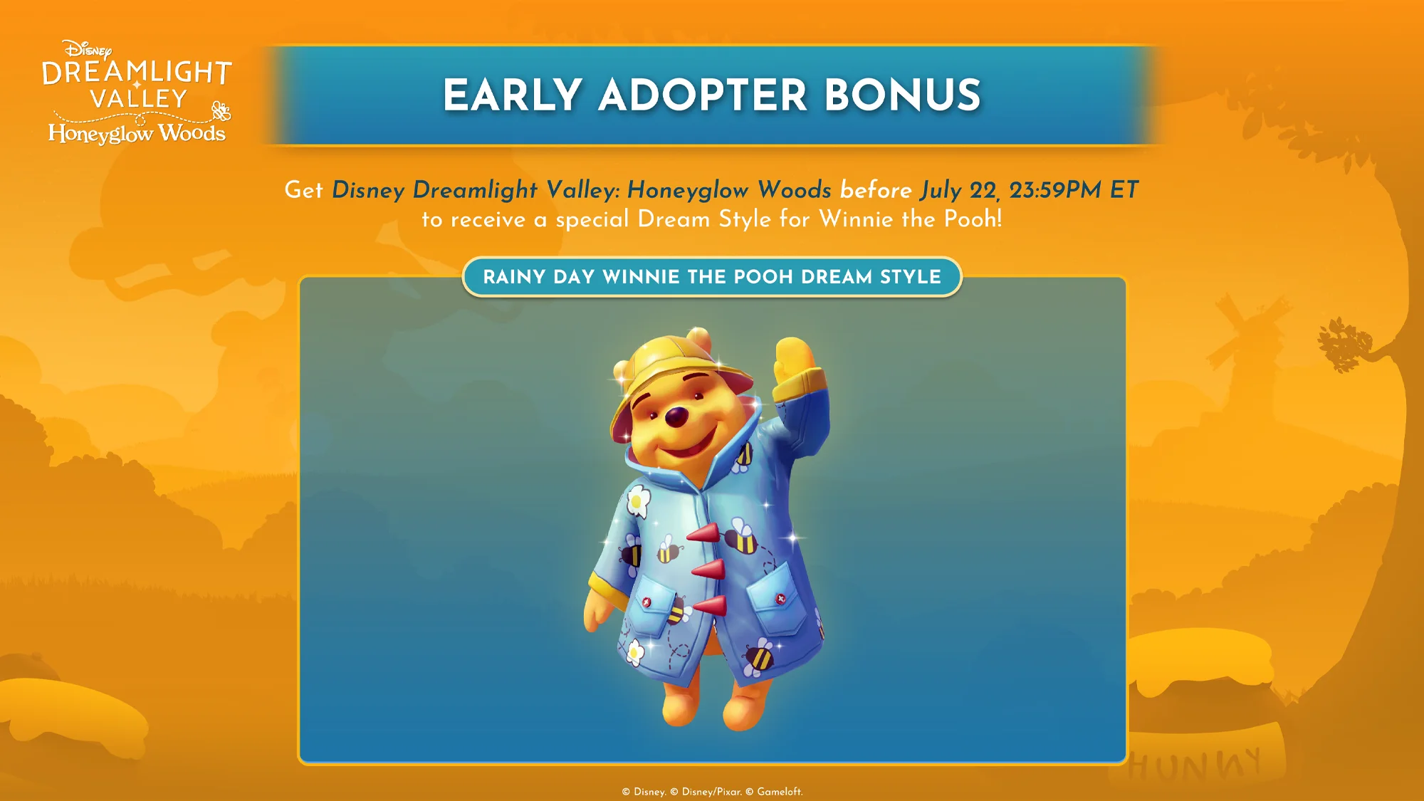Disney Dreamlight Valley offre une tenue spÃ©ciale pour winnie l'ourson.