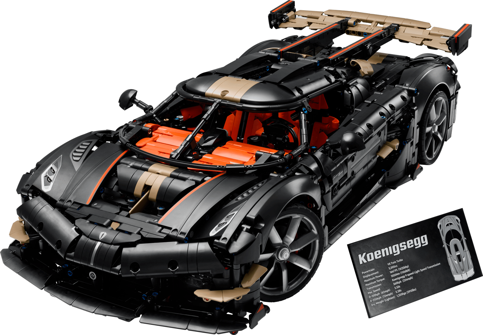 LEGO 42232 Megacar Sadair's Spear de Koenigsegg LEGO 42232 Megacar Sadair's Spear de Koenigsegg