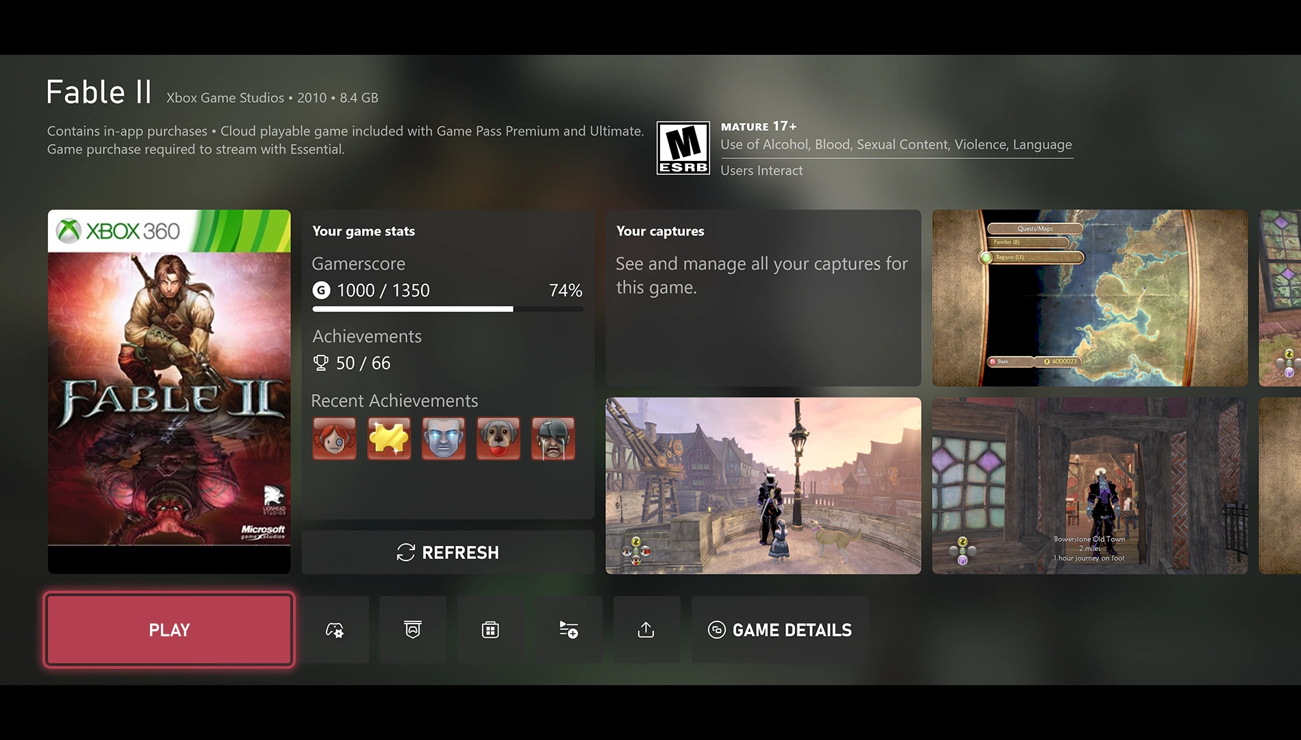 L'interface xbox insiders appliquée à fable 2. L'interface xbox insiders appliquée à fable 2.