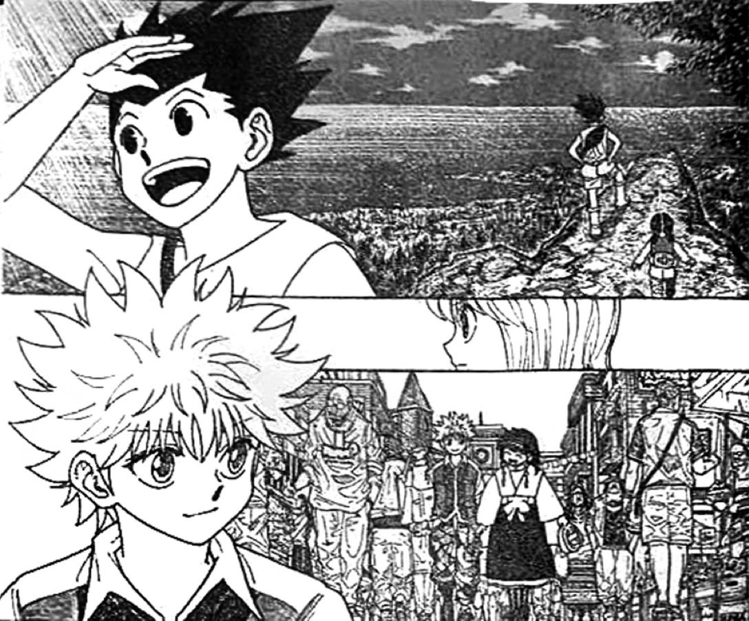 Gon et Kirua reviennent dans le chapitre 414 de Hunter x Hunter. Gon et Kirua reviennent dans le chapitre 414 de Hunter x Hunter.