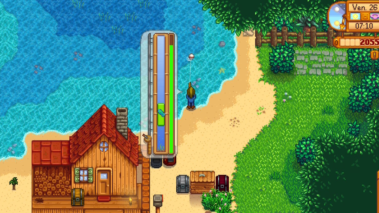 PÃªcher Ã  la ferme dans Stardew Valley.