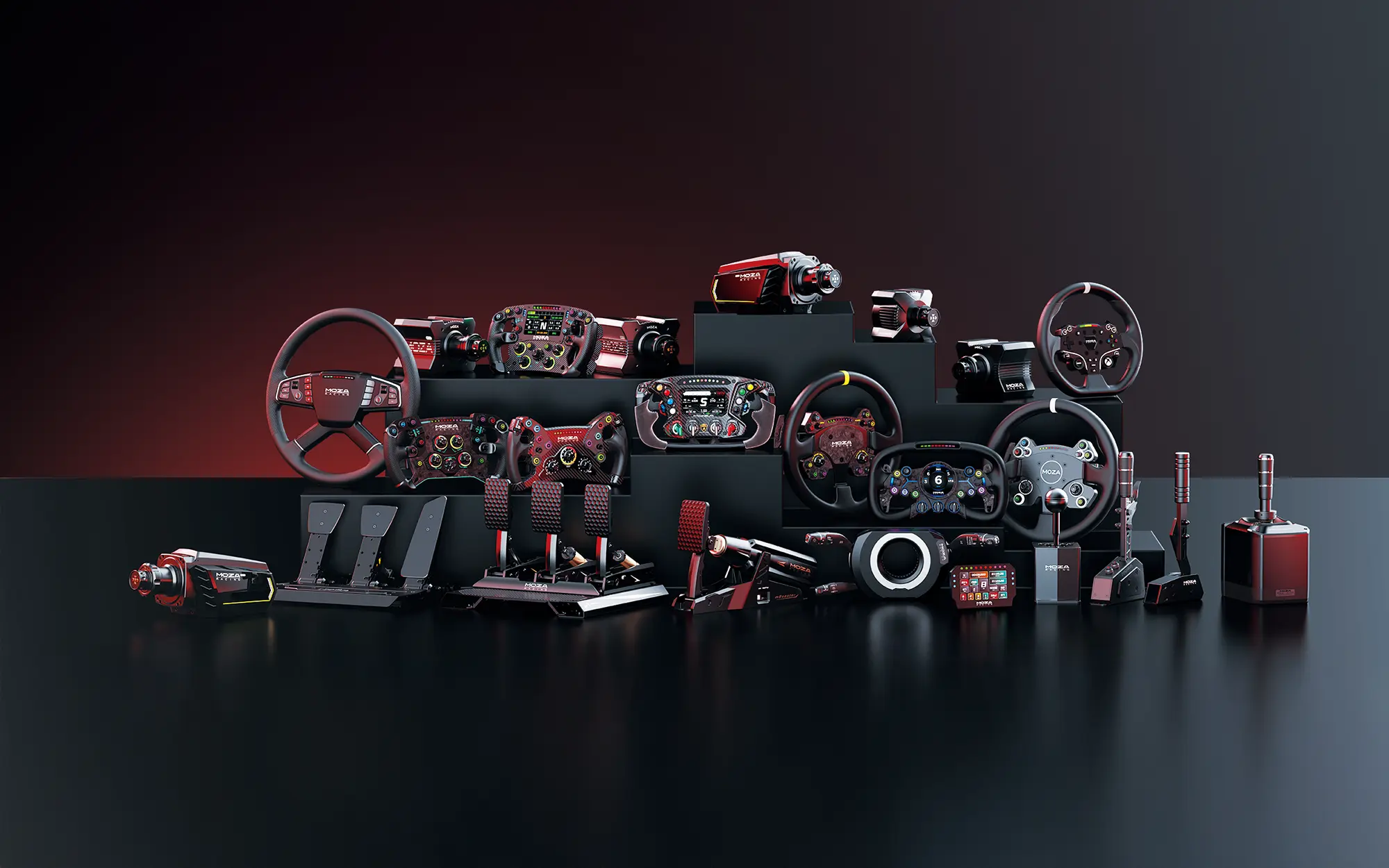 Avant Gran Turismo 7, les produits moza racing.