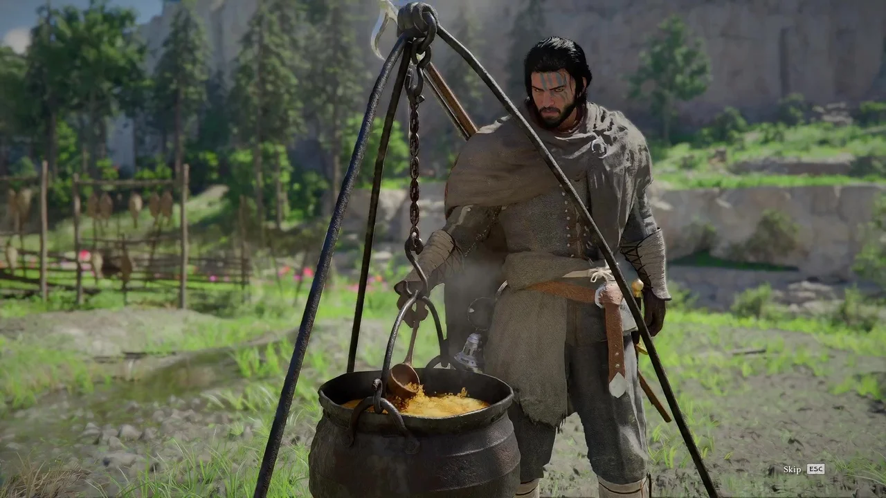 Faire la cuisine dans crimson desert.