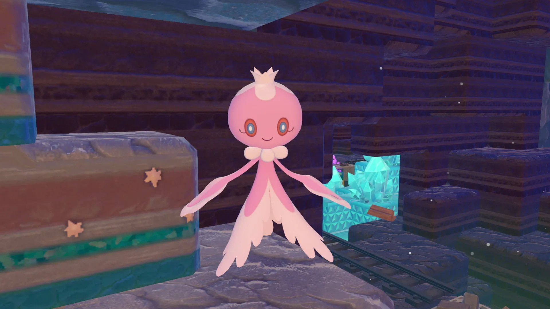 Viskuse femelle dans Pokemon Pokopia. Viskuse femelle dans Pokemon Pokopia.