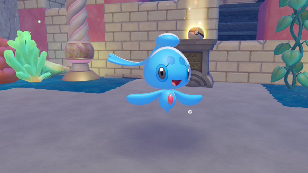 Le pokÃ©mon fabuleux Phione est dans le dlc de pokemon pokopia.
