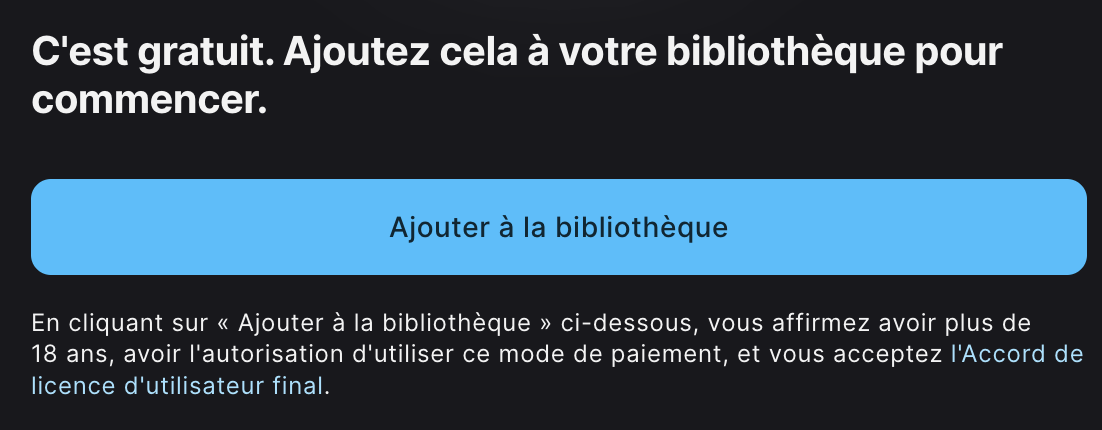 Ajouter à la bibliothèque un jeu gratuit de l'Epic Games Store. Ajouter à la bibliothèque un jeu gratuit de l'Epic Games Store.