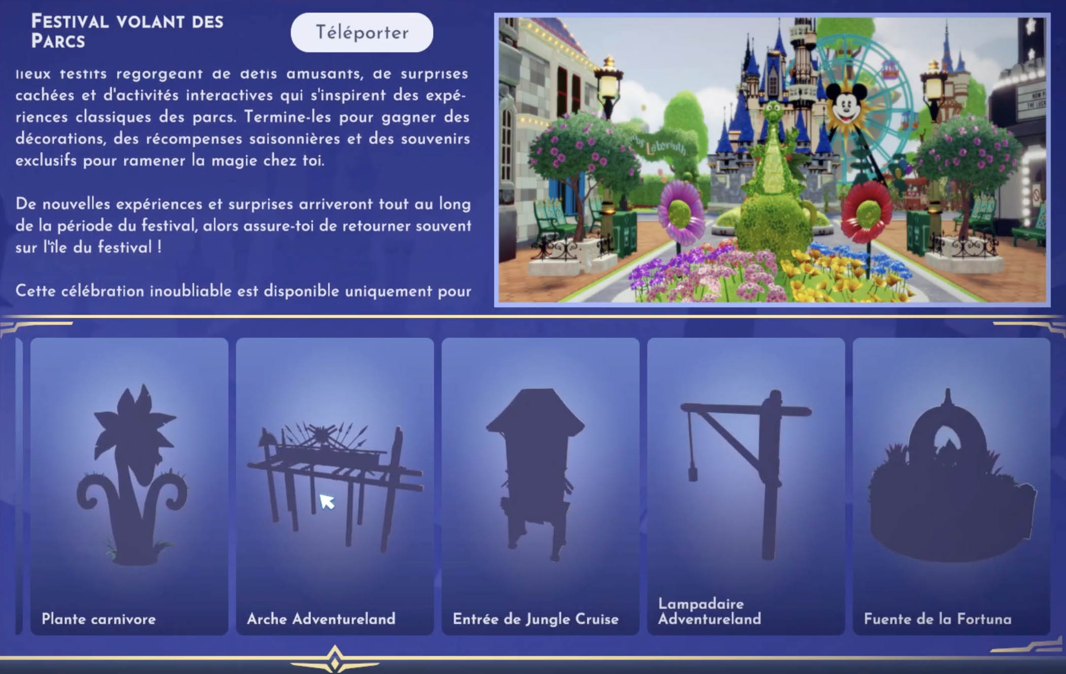 Description de l'Ã©vÃ©nement festival volant des parcs de Disney Dreamlight Valley.