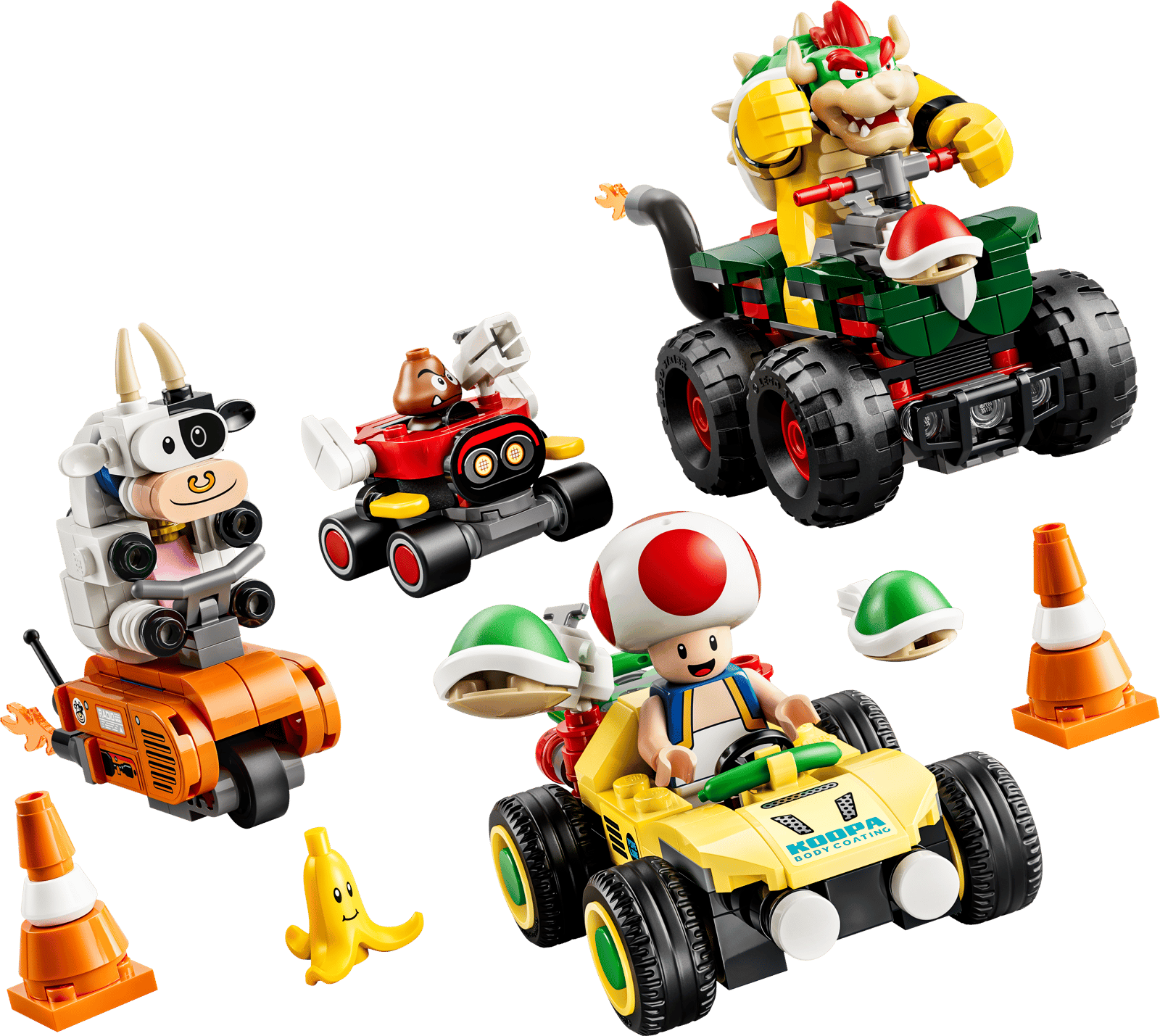 LEGO 72058 Mario Kart Bowser met les gaz.