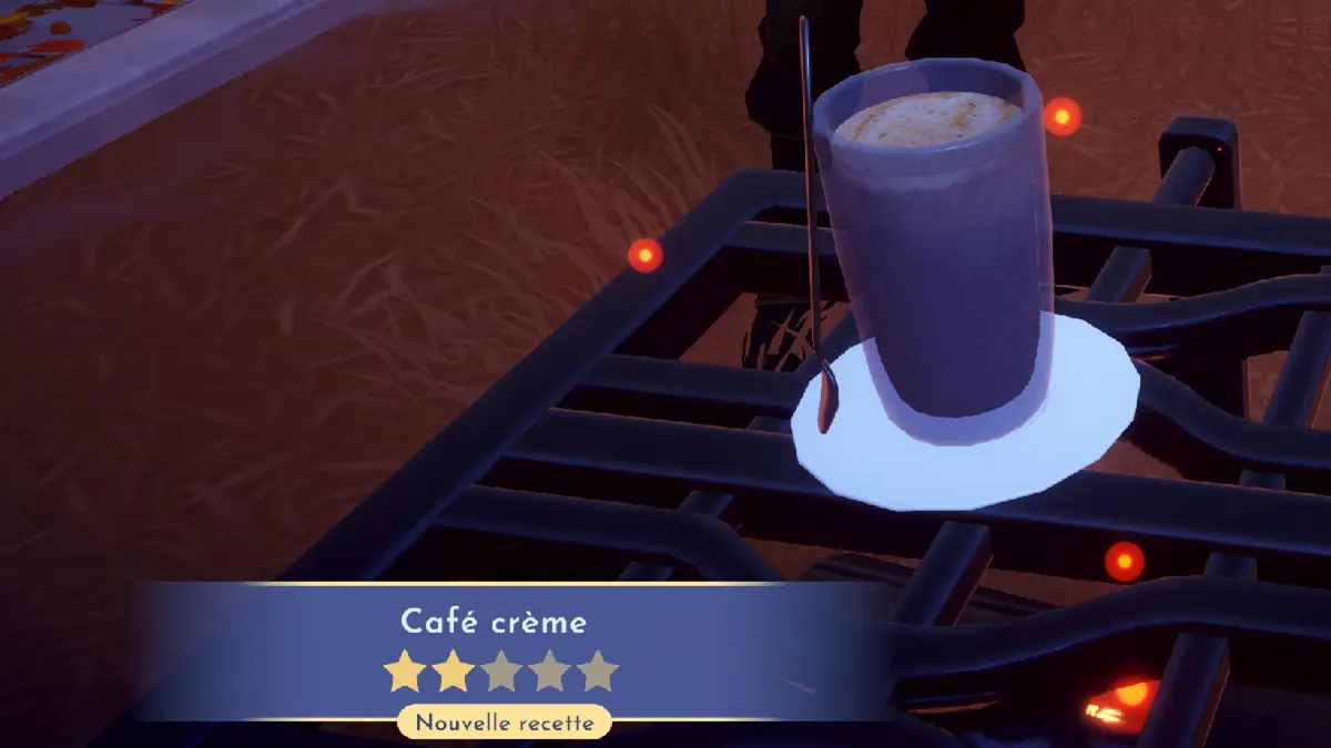 Disney Dreamlight Valley vous fait prépare un hors-d'Åuvre café crème. Disney Dreamlight Valley vous fait prépare un hors-d'Åuvre café crème.