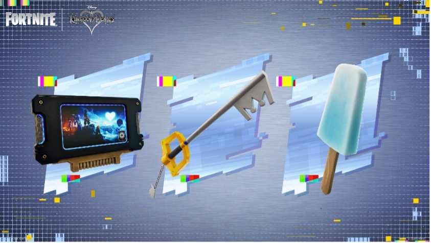 Items Kingdom Hearts dans Fortnite.