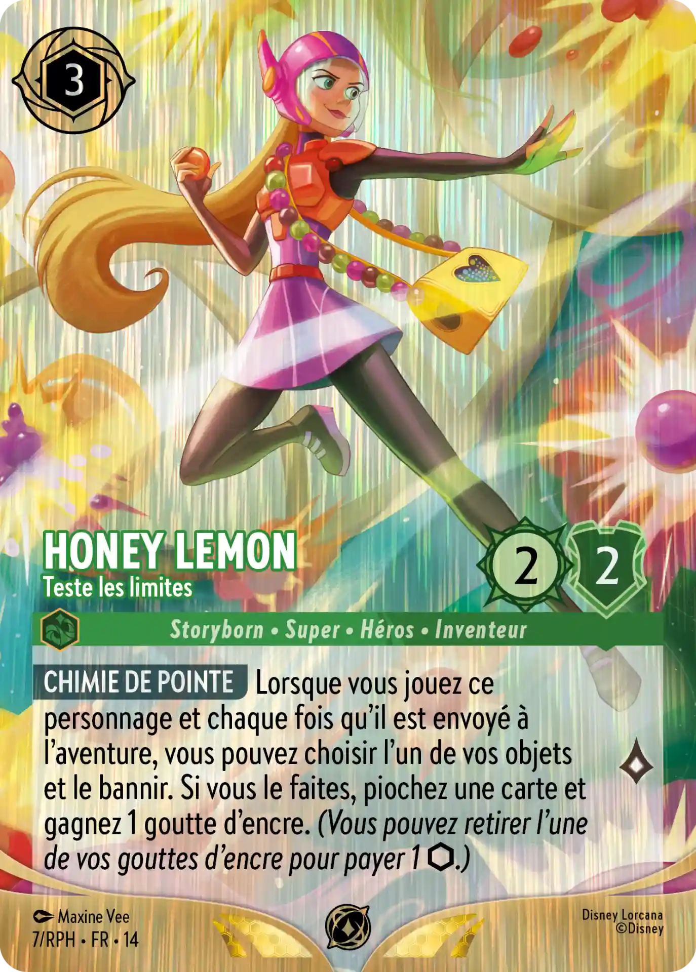 Lorcana carte Honey Lemon.