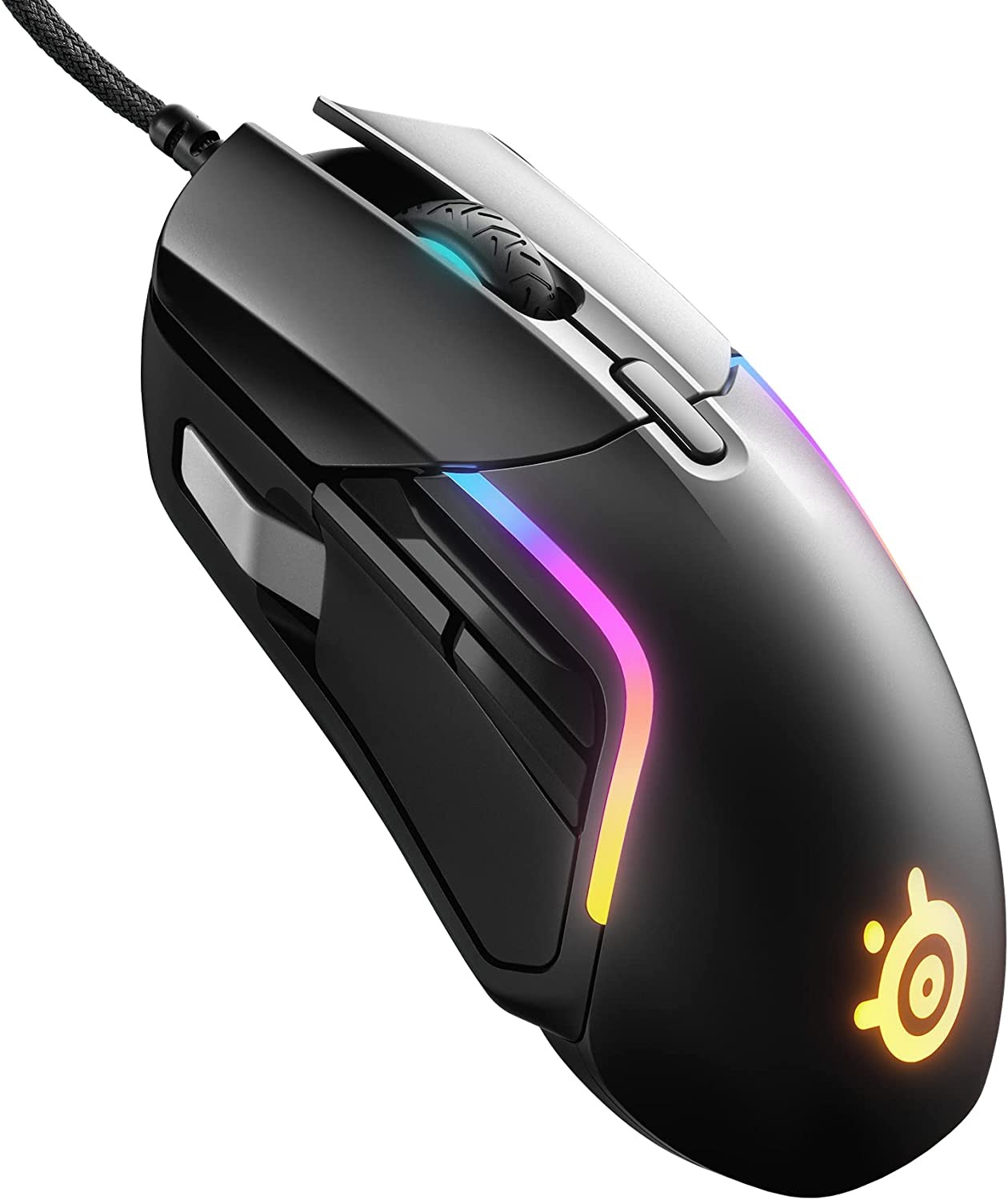 SteelSeries Rival 5 vu de coté gauche SteelSeries Rival 5 vu de coté gauche