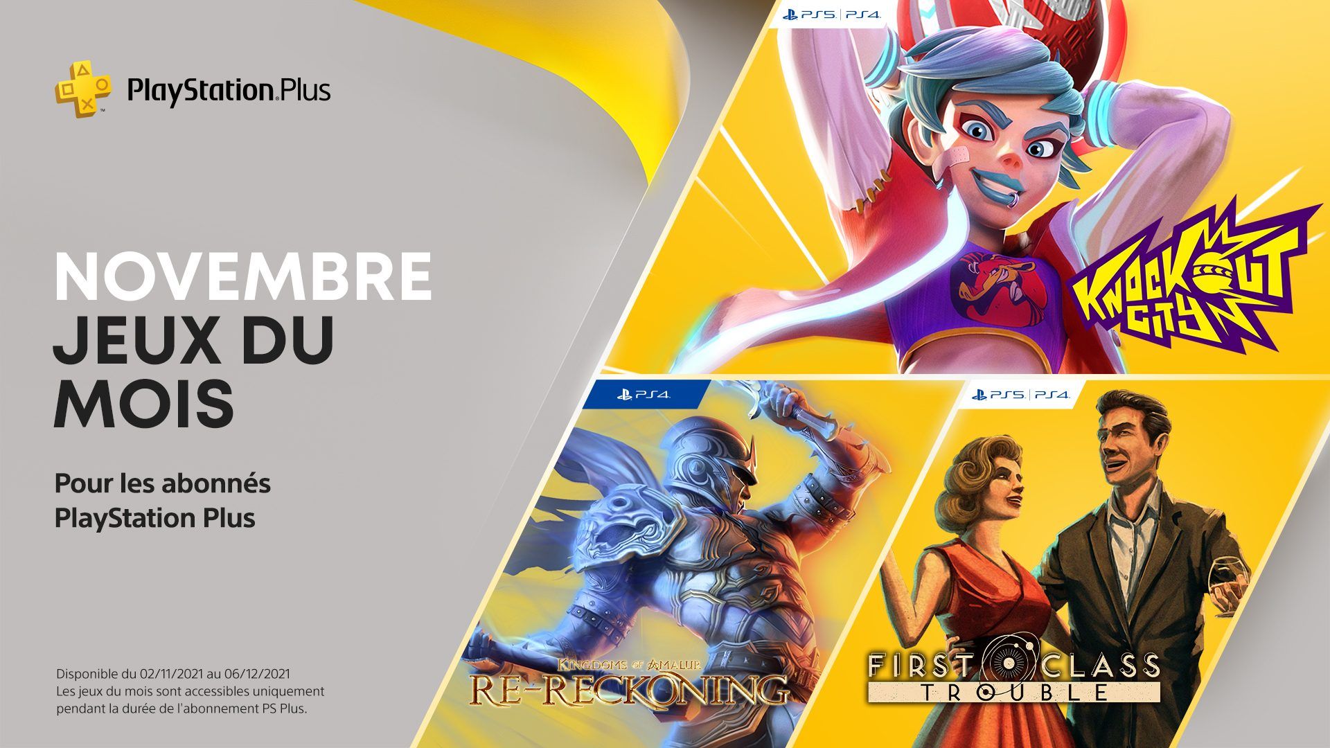 PlayStation Plus novembre 2021