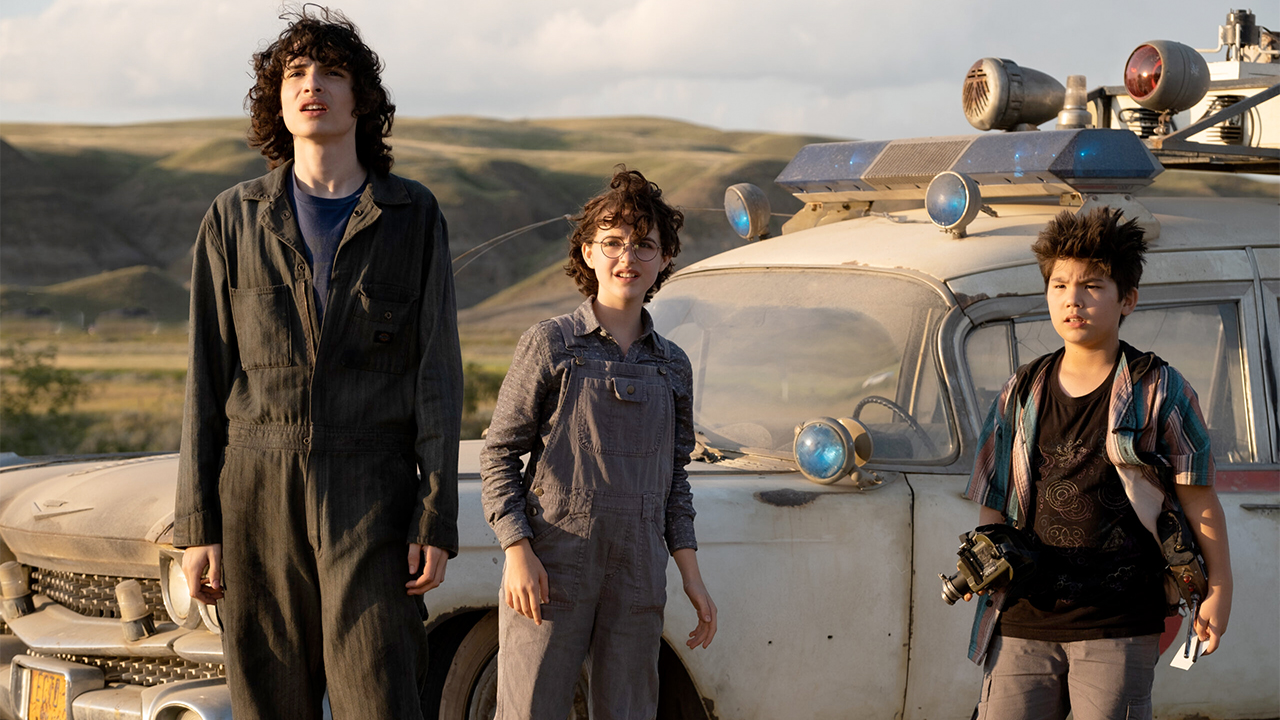 Trevor, Phoebe et Podcast dans SOS Fantômes : L'Héritage. Trevor, Phoebe et Podcast dans SOS Fantômes : L'Héritage.