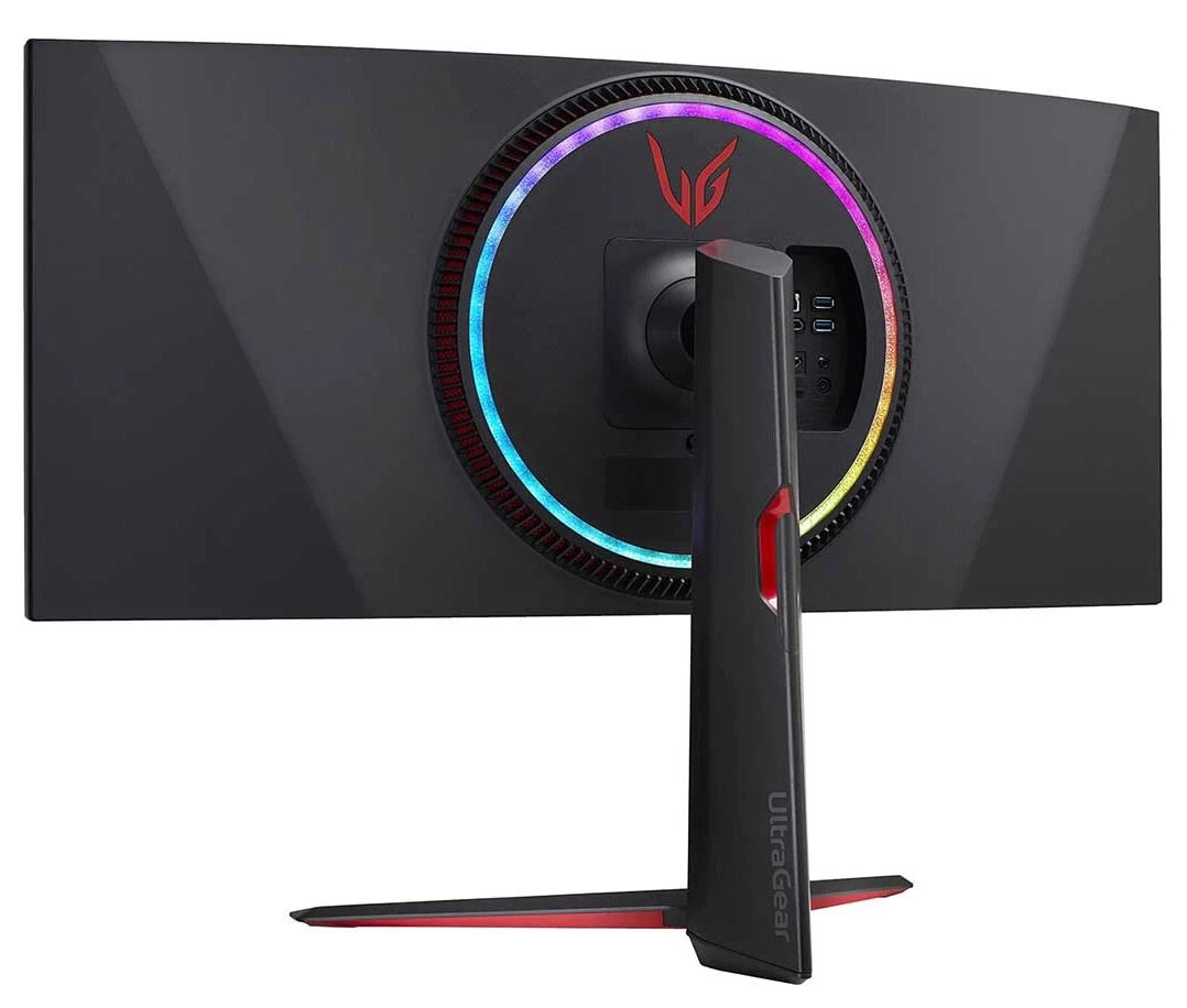 Ecran 34GP950G de derriÃ¨re avec la technologie Sphere Lighting 2.