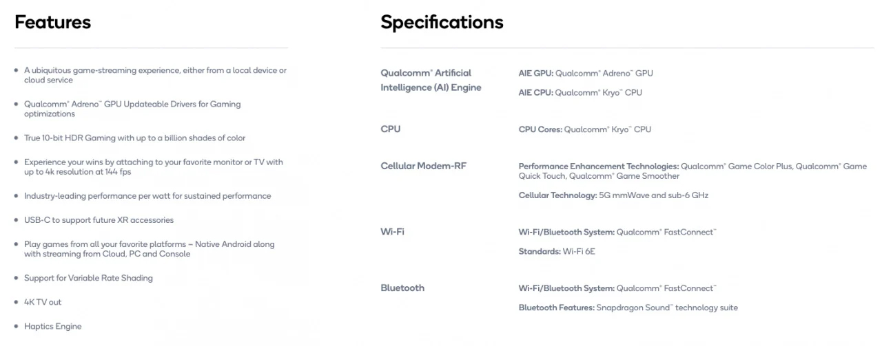 La configuration de la console portable de Qualcomm. La configuration de la console portable de Qualcomm.