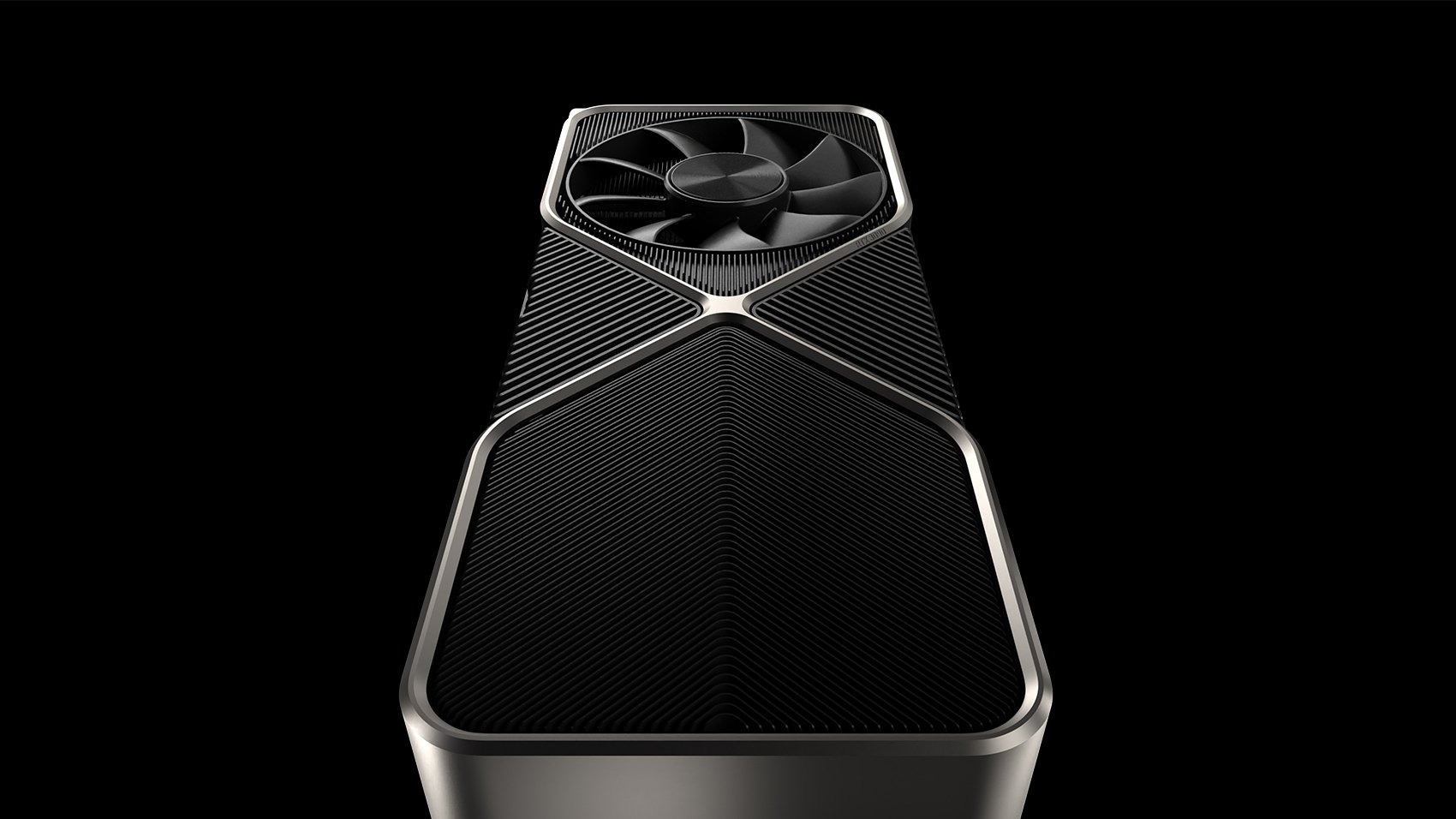 Photo d'une carte RTX Founder edition de dessus Photo d'une carte RTX Founder edition de dessus