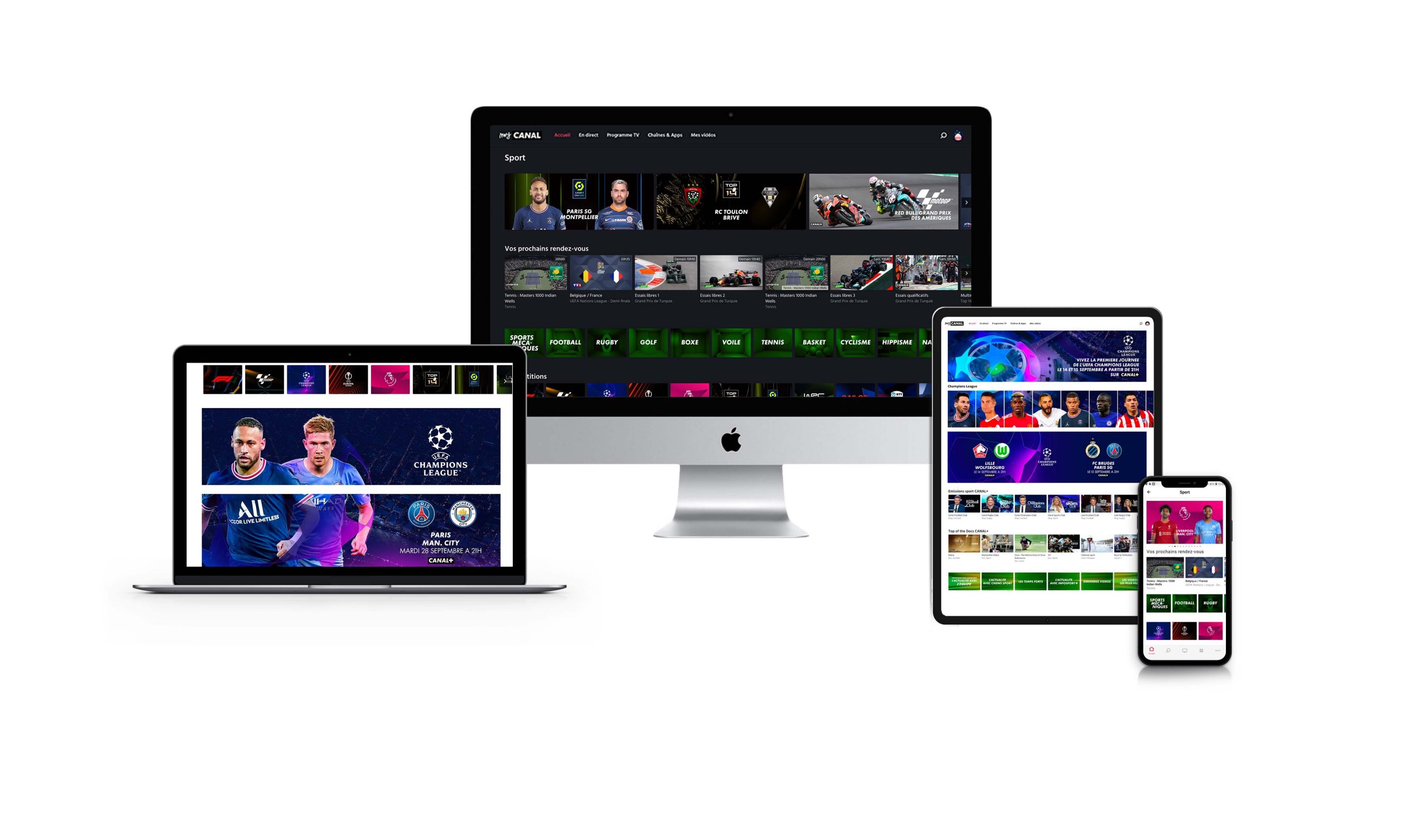 Tout le sport est sur myCANAL, la plateforme CANAL+ Tout le sport est sur myCANAL, la plateforme CANAL+