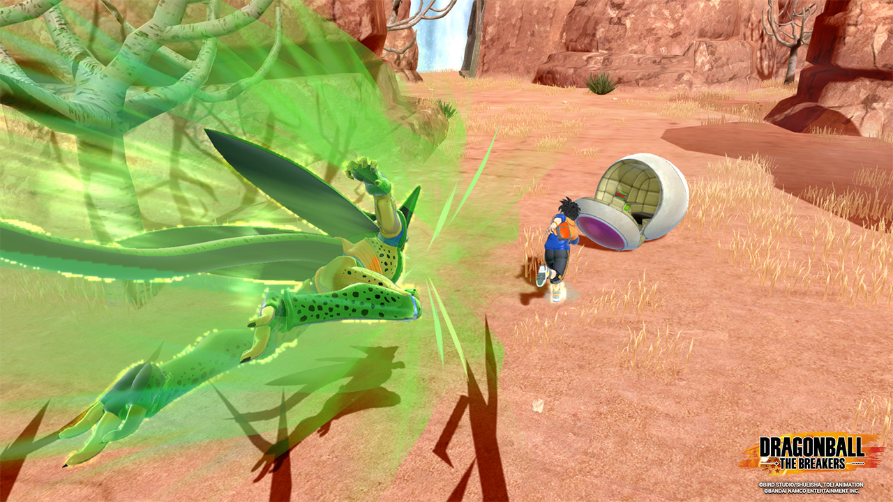 Cell contre un Survivant dans Dragon Ball The Breakers