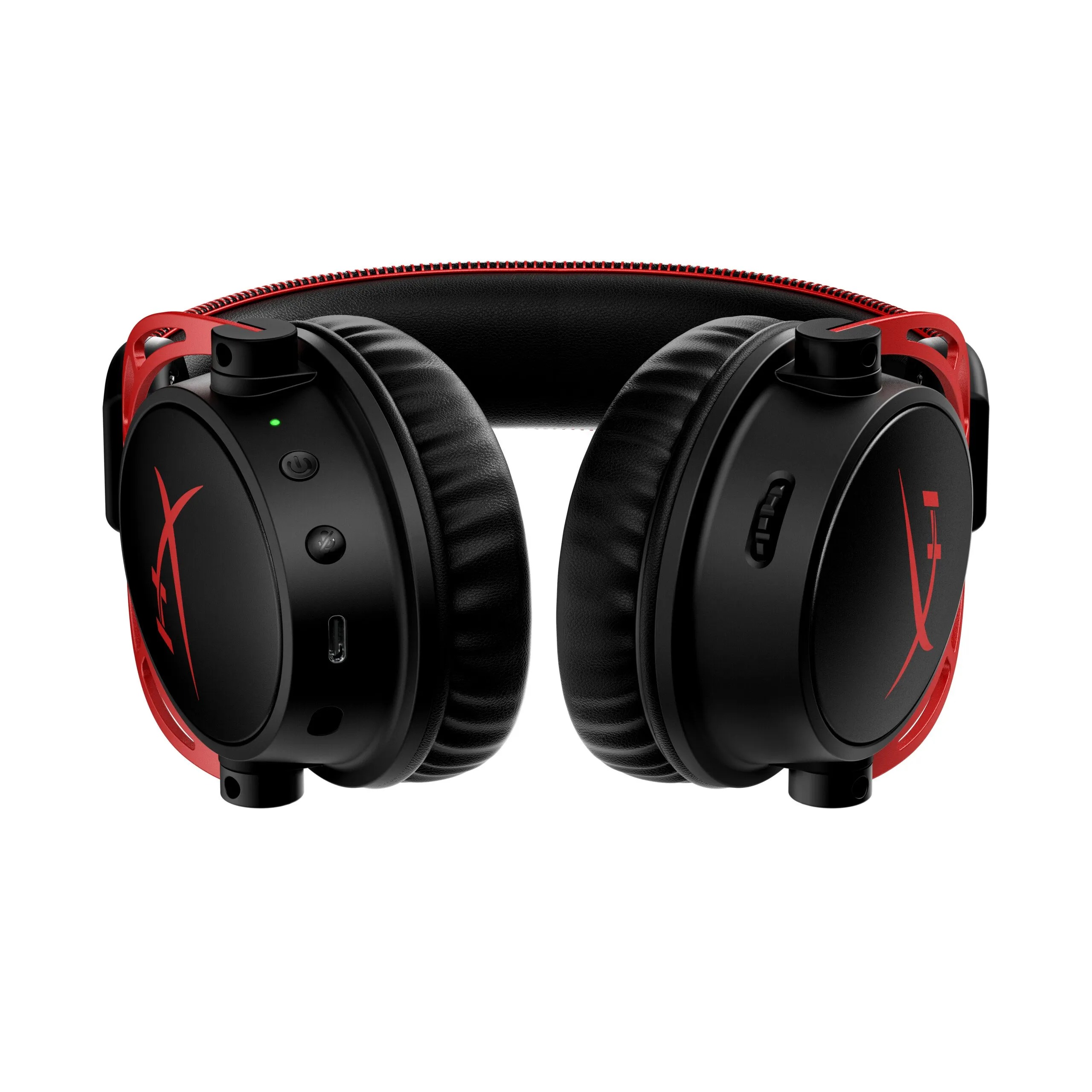 Photo du dessous du casque Cloud Alpha Wireless de chez HyperX. Photo du dessous du casque Cloud Alpha Wireless de chez HyperX.