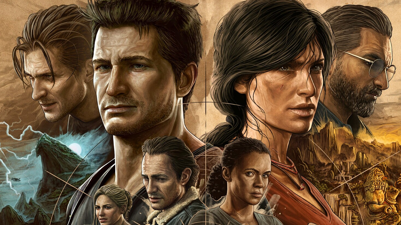 Key art de Uncharted Legacy of Thieves Collection. Key art de Uncharted Legacy of Thieves Collection.