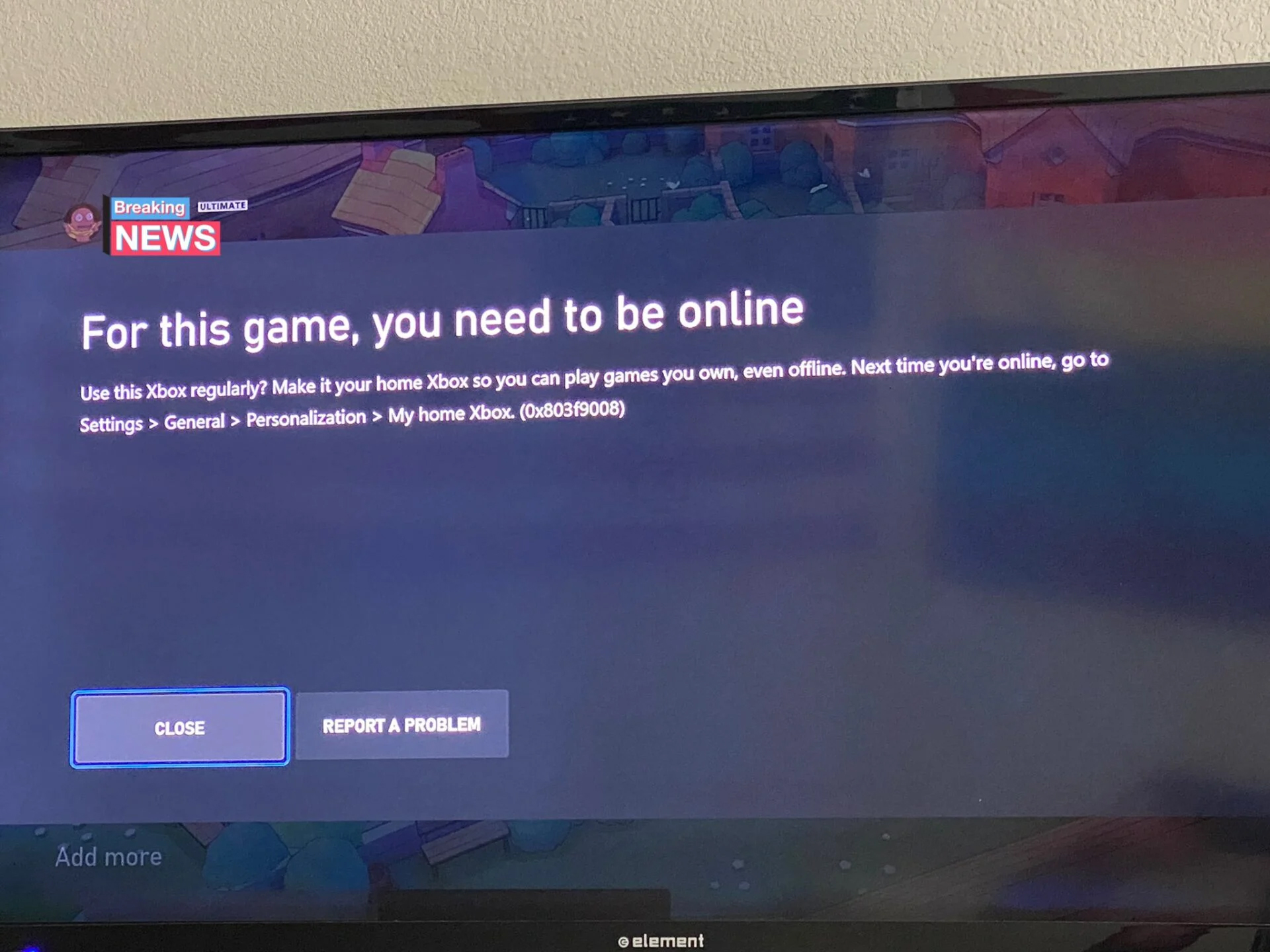 Xbox panne jeux solo Xbox panne jeux solo