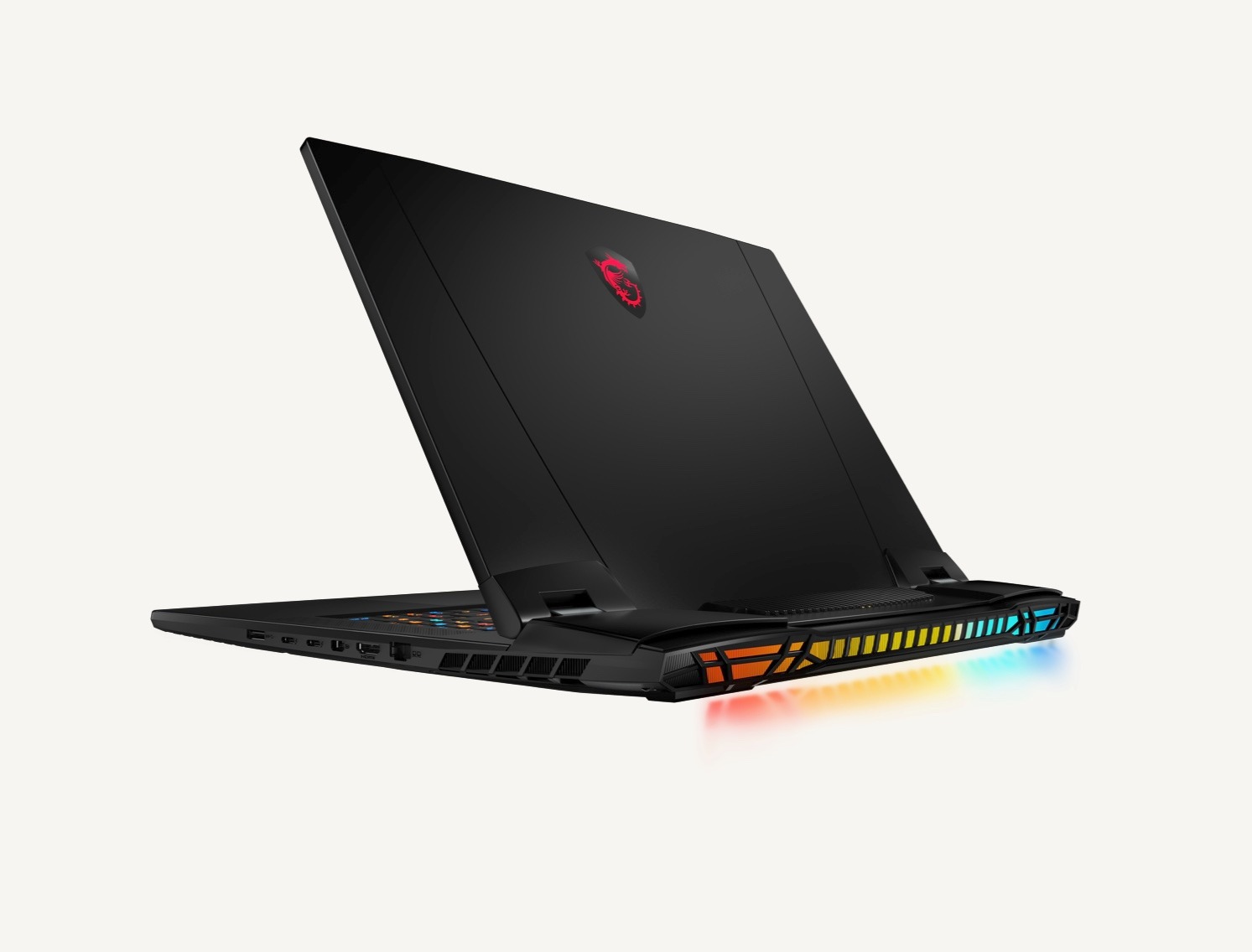 Photo de l'arriÃ¨re du PC MSI.