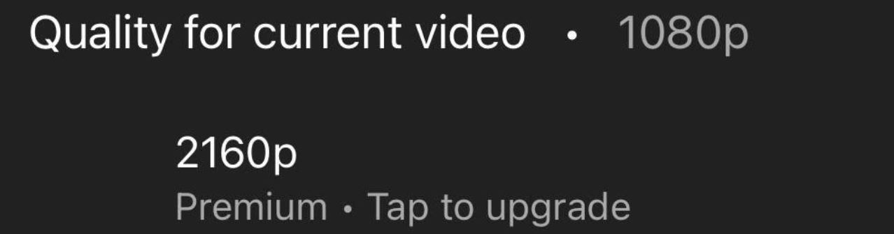YouTube 4K payant ?
