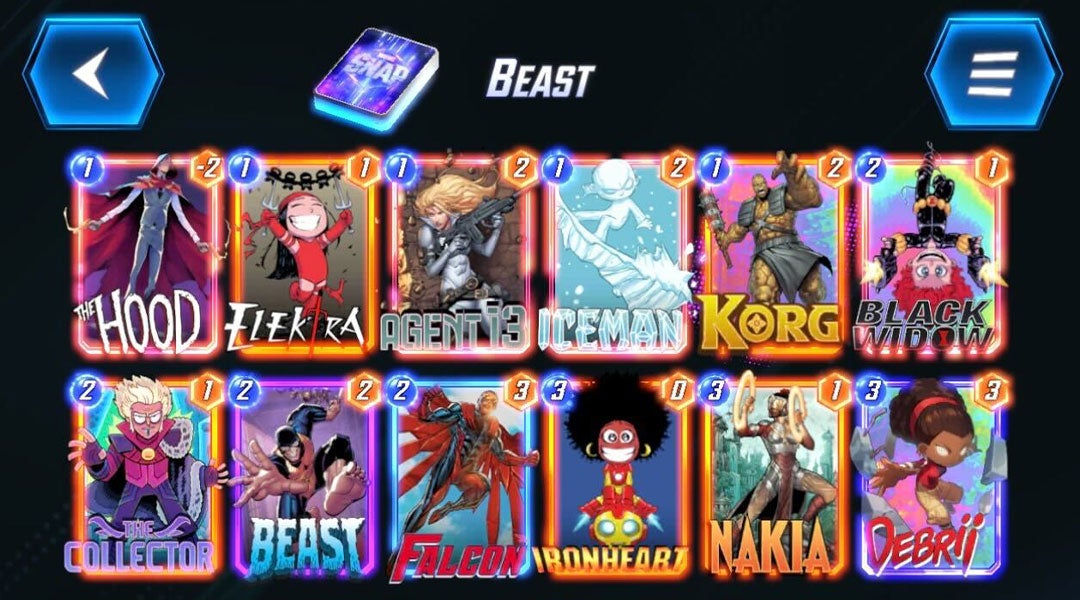 Marvel Snap Deck 3
