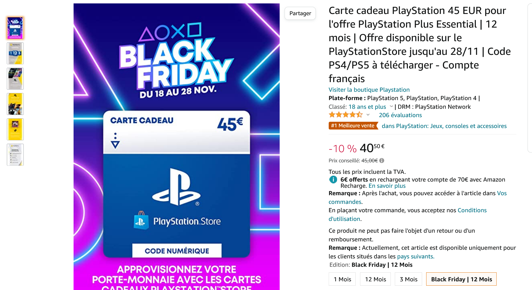 Promo PS Plus Amazon