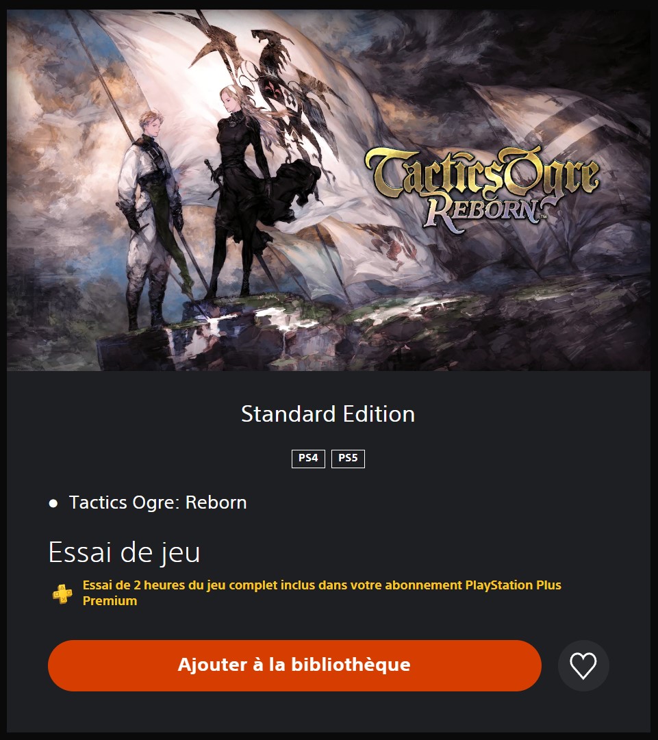 Tactics ogre PS PLus Premium Tactics ogre PS PLus Premium