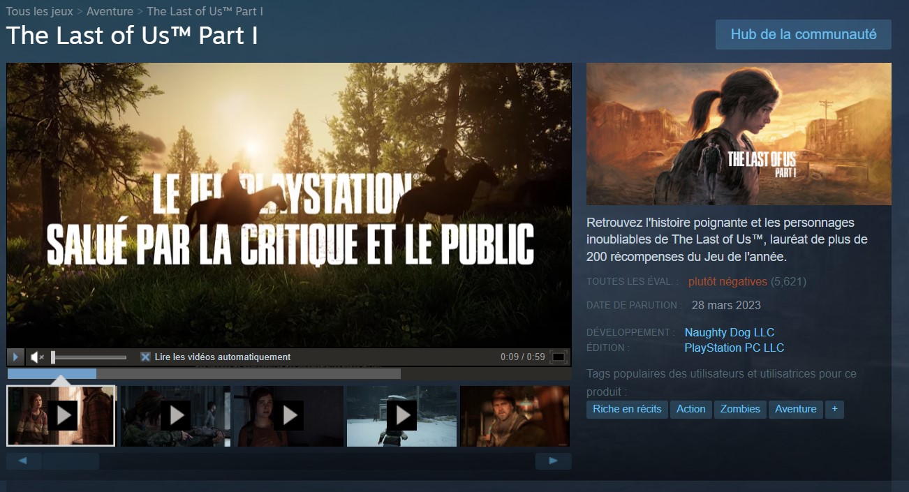 The last of us part 1 PC