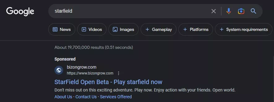 starfield arnaque starfield arnaque