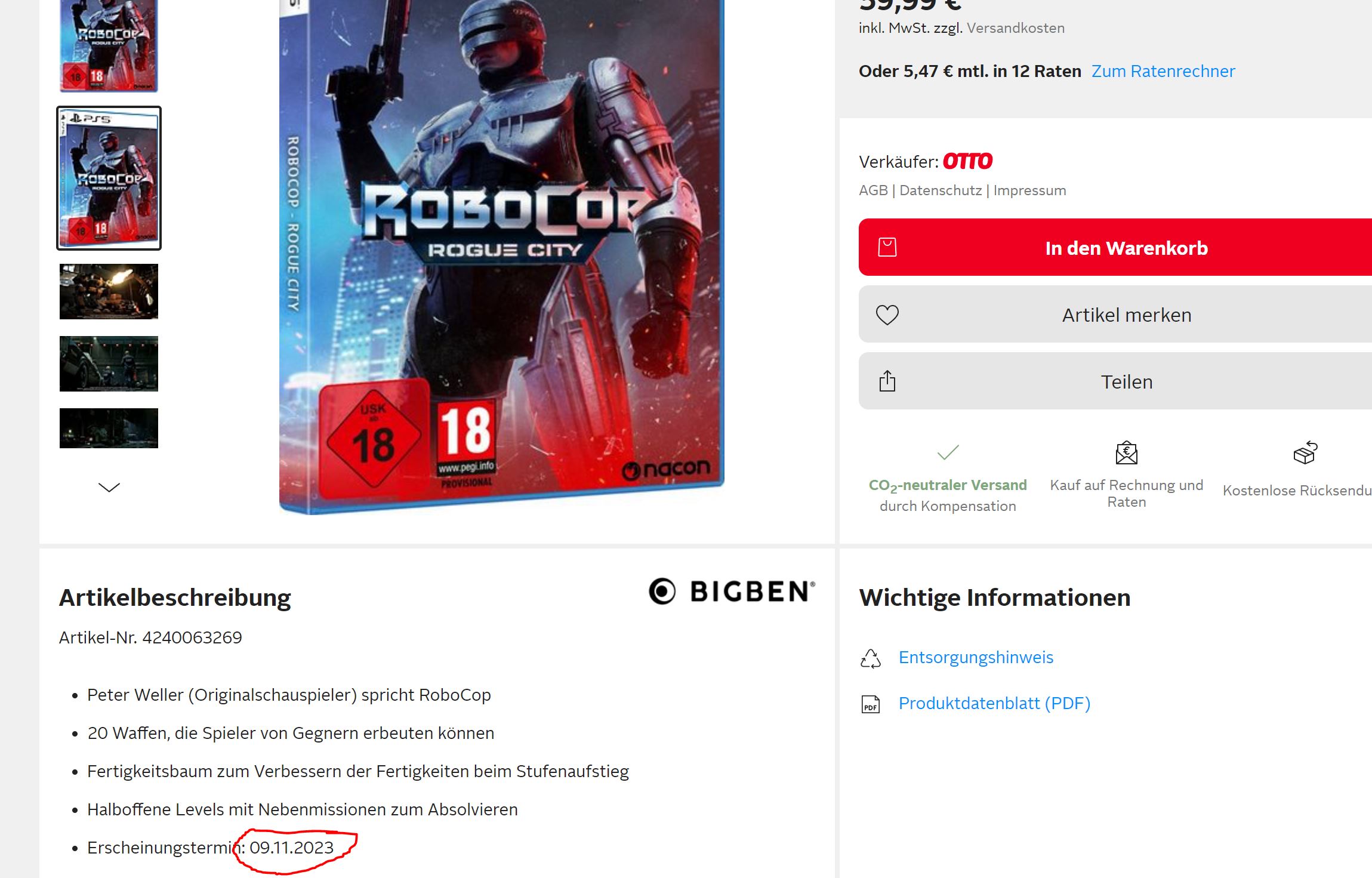 Robocop Rogue City en fuite.