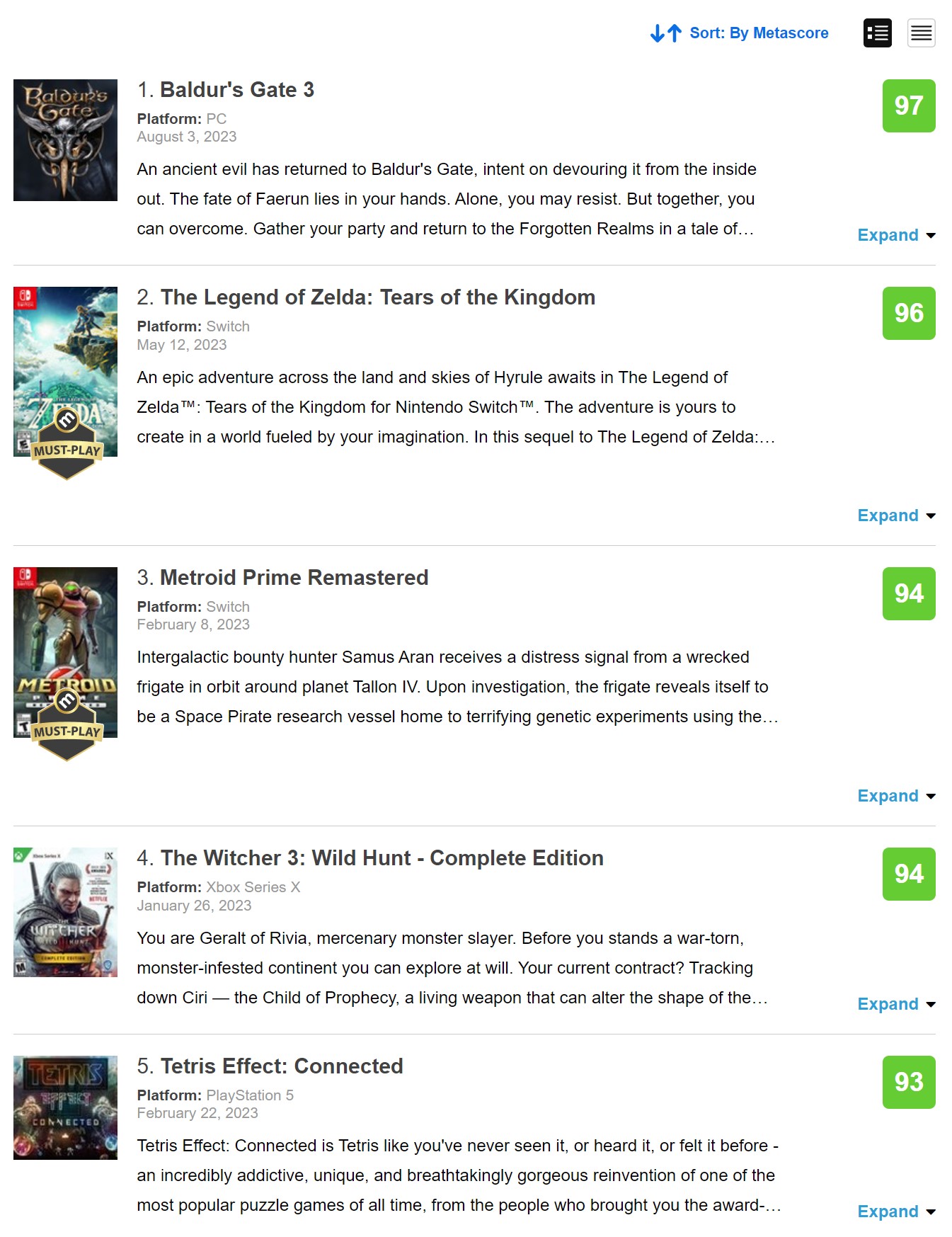 baldur's gate 3 metacritic