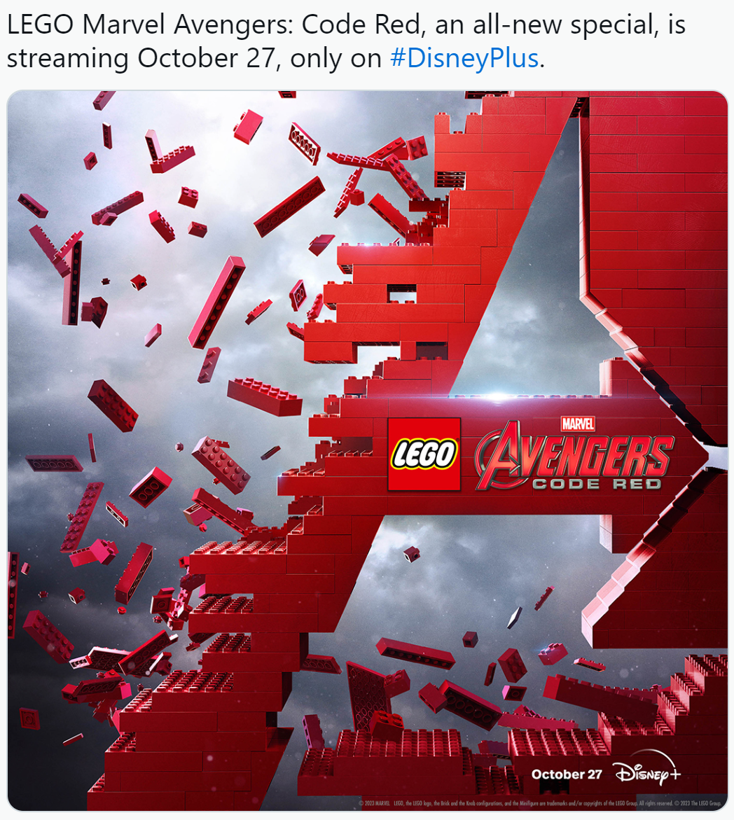 LEGO, film d'animation Avengers.