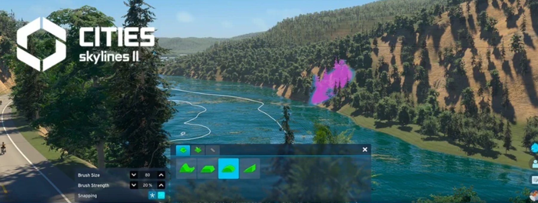 Les lignes de contour dans Cities Skylines 2. Les lignes de contour dans Cities Skylines 2.