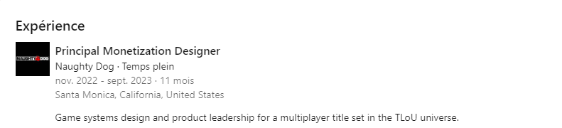 anders howard départ naughty dog anders howard départ naughty dog