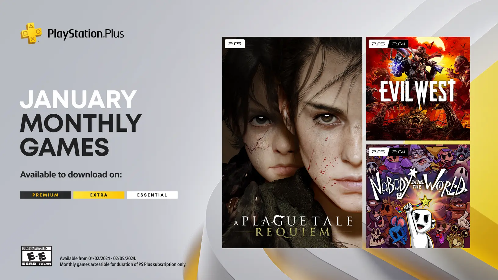 ps plus jeux gratuits janvier 2024