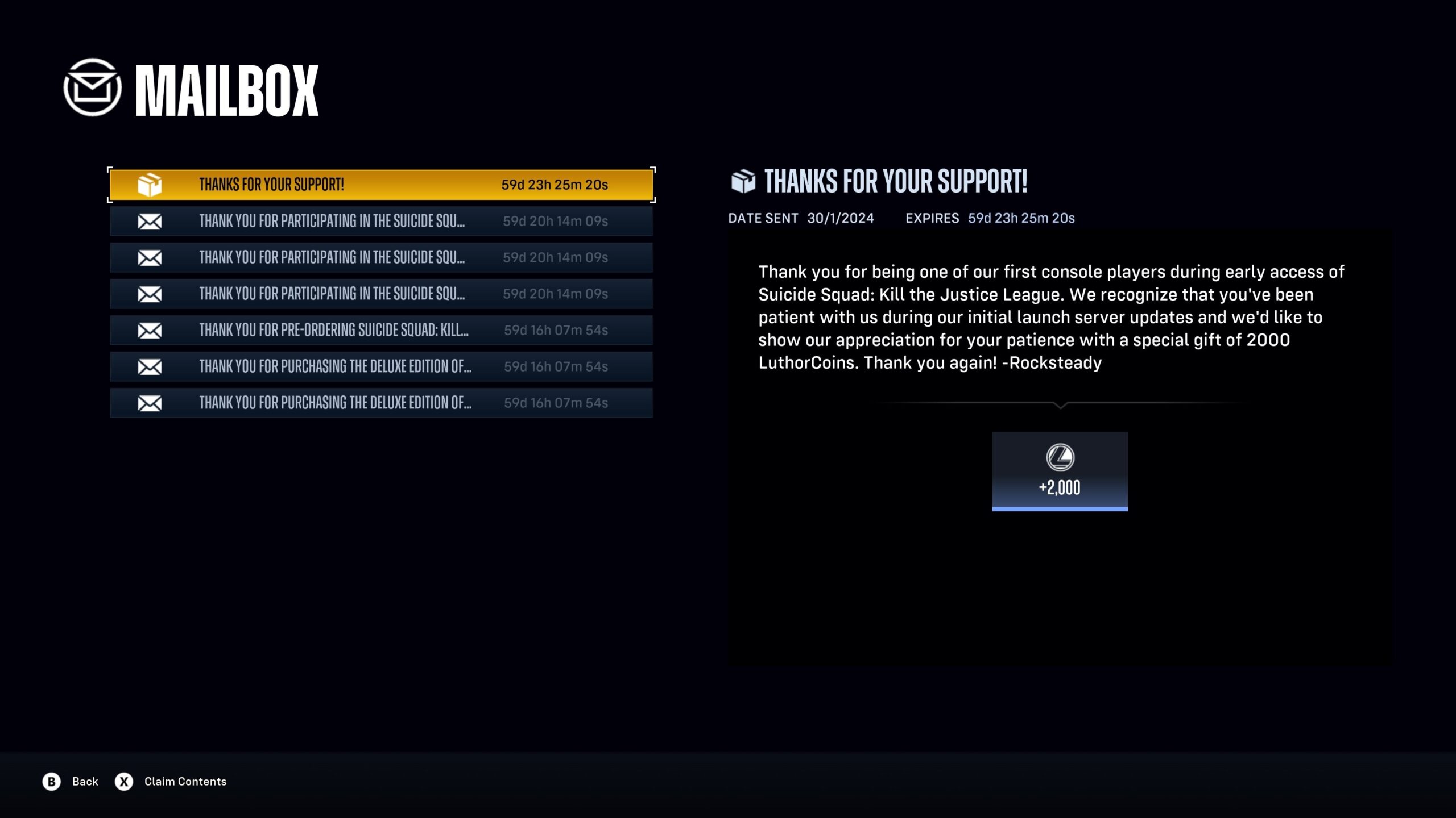 Suicide Squad Kill the Justice League crÃ©dits gratuits