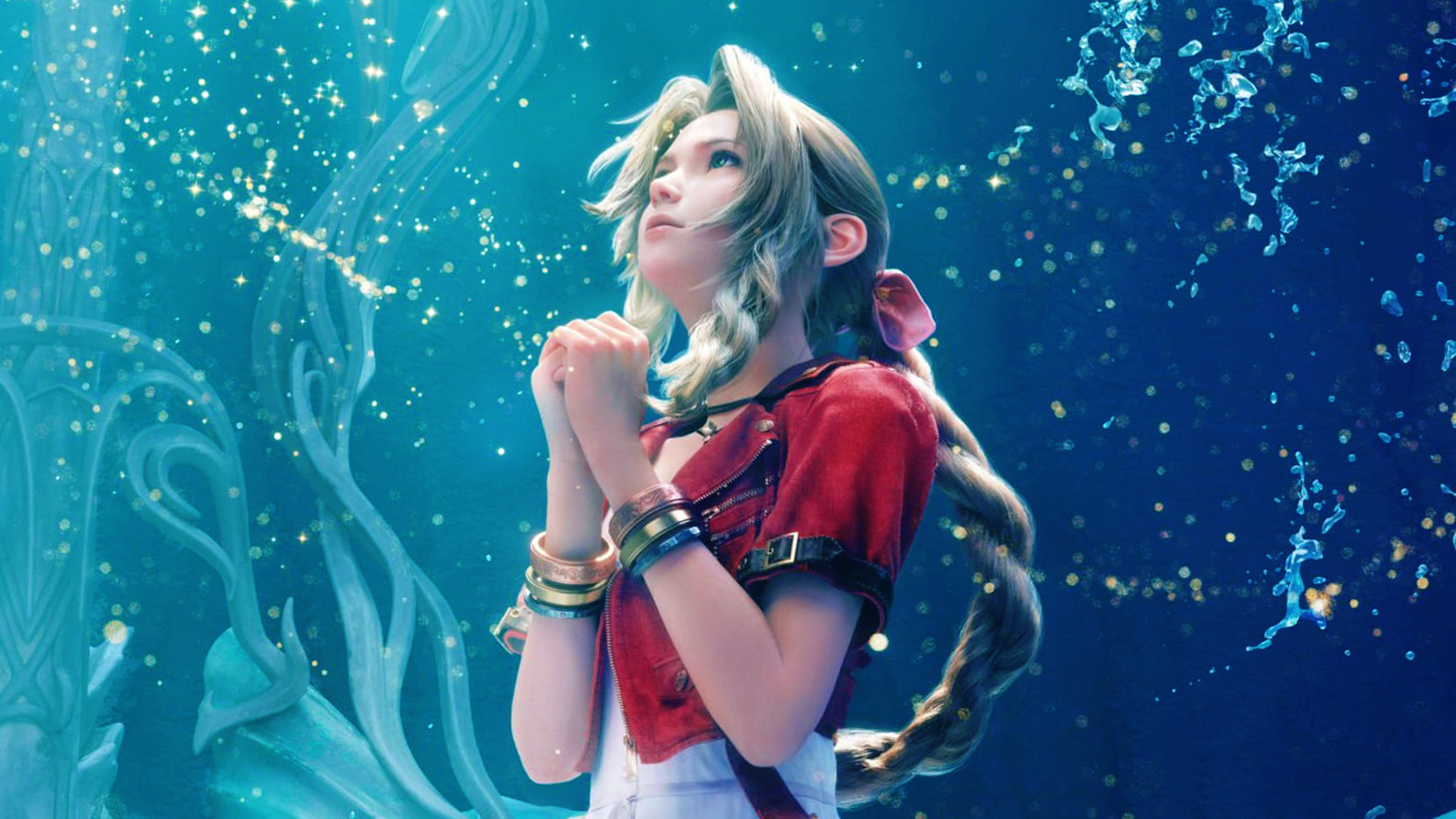 Aerith dans Final Fantasy VII Rebirth (FF7 Rebirth). Aerith dans Final Fantasy VII Rebirth (FF7 Rebirth).