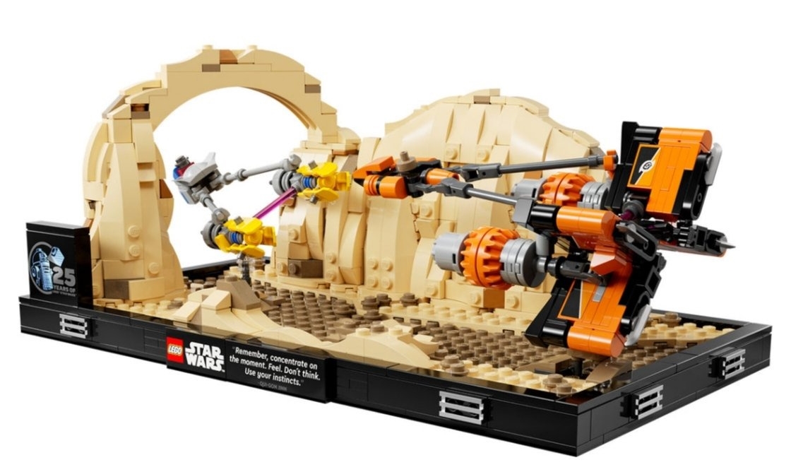 Diorama de la course de podracers de Mos Espa