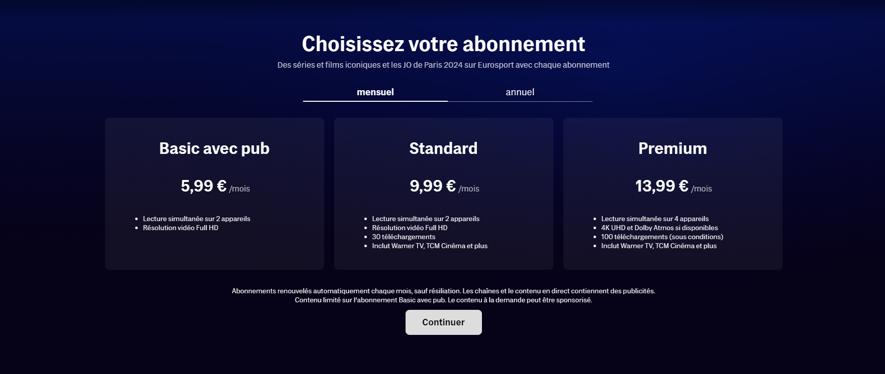Aperçu de la grille tarifaire du service de streaming vidéo (HBO) MAX avec les prix mensuels. Aperçu de la grille tarifaire du service de streaming vidéo (HBO) MAX avec les prix mensuels.