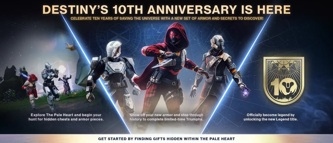 Destiny 10 ans évènement promo Destiny 10 ans évènement promo