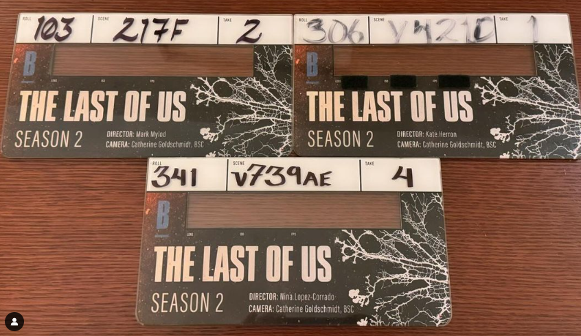 Catherine Goldschmidt, directrice de la photographie sur la sÃ©rie The Last of Us, partage une image de la fin de tournage de la saison 2. 