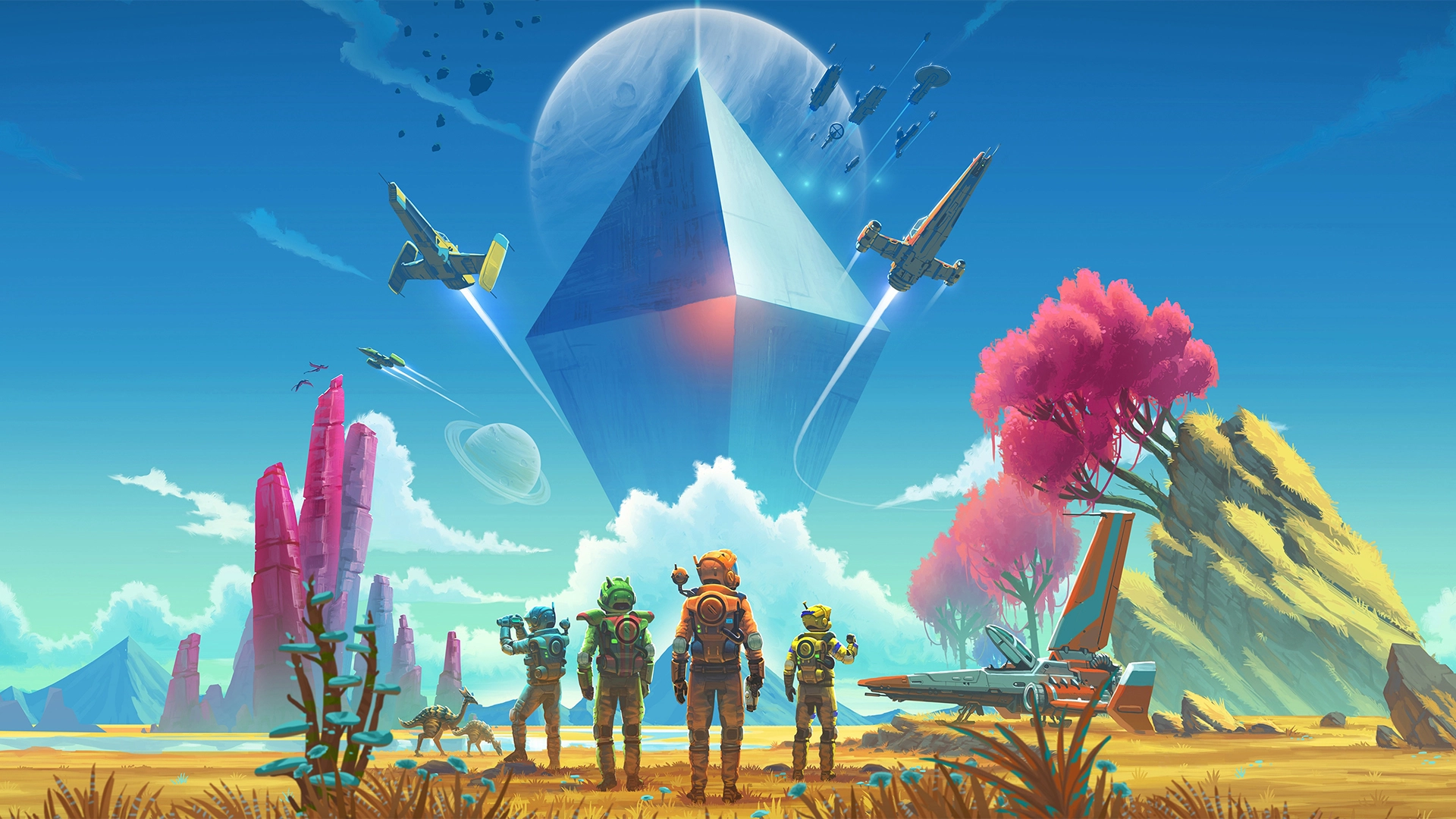 Artwork du jeu vidéo No Man's Sky. Artwork du jeu vidéo No Man's Sky.