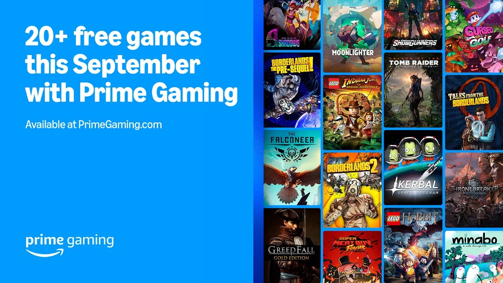 Liste des jeux gratuits de septembre 2024 sur Prime Gaming.